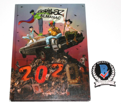 DAMON ALBARN SIGNED THE GORILLAZ ALMANAC 2020 HARDCOVER BOOK