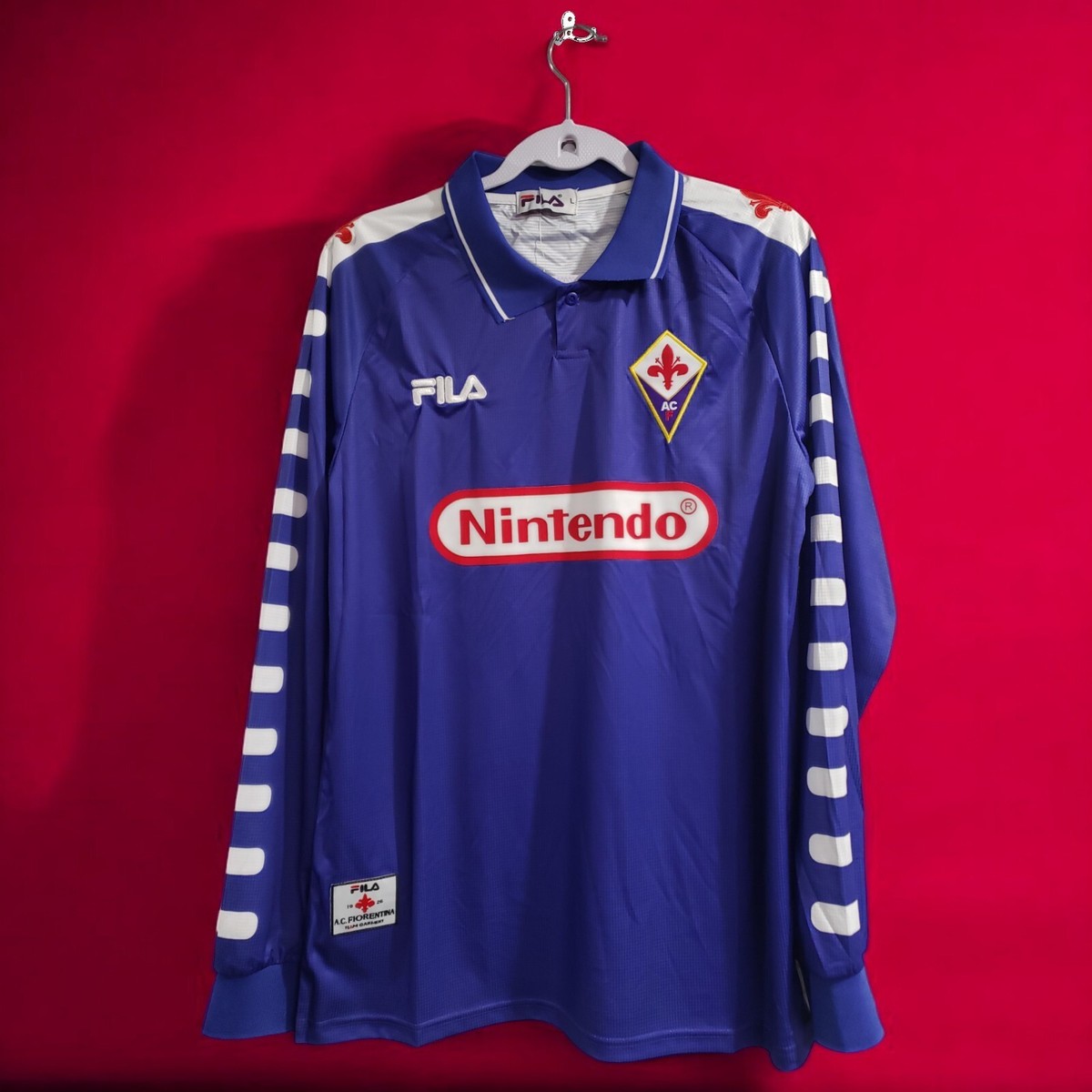 ACF FIORENTINA 98/99 HOME - Jersey Retro - BATISTUTA # 9 - Medium