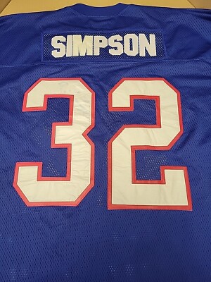 Vintage Mitchell & Ness O.J. Simpson Buffalo Bills NFL Throwback