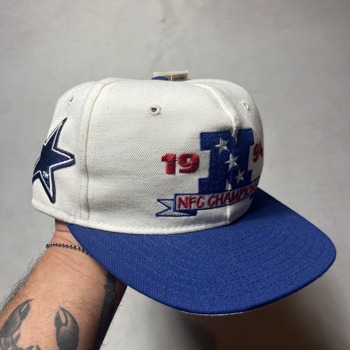Vintage 90s AJD Dallas Cowboys 1994 NFC Champions Snapback Hat | eBay
