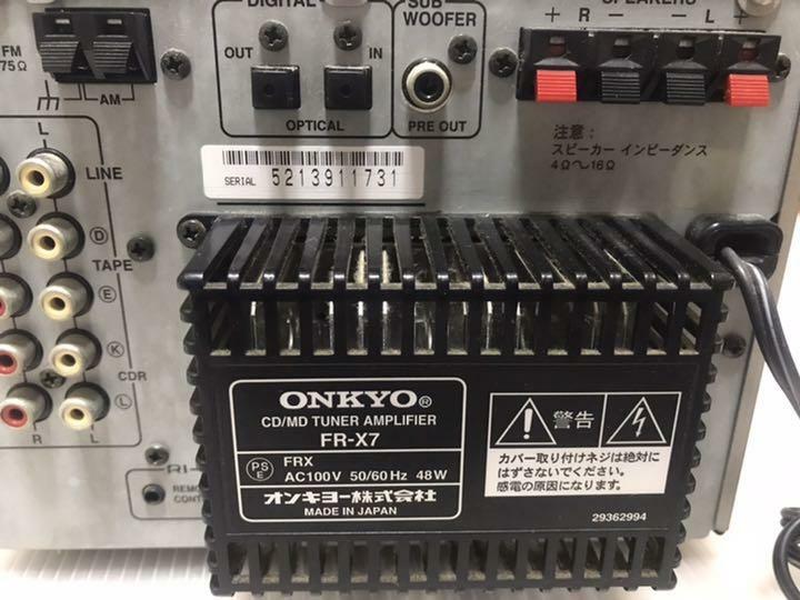 ONKYO FR-X7 CD/MD Mini Stereo Component System 100V Amplifier JUNK