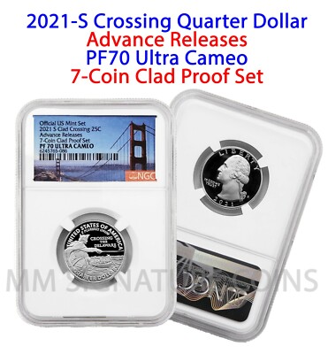 2021-S NGC PF70 Ultra Cameo Advance Releases Crossing Qtr from 7