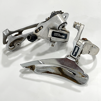 Vintage Shimano Deore DX Front Rear Derailleur Set FD RD-M650 Long