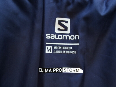 XLNT! SALOMON CLIMA PRO STORM WOMEN'S PURPLE SKI JACKET WITH HOOD