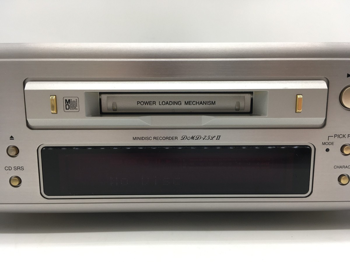 Exellent DENON DMD-7.5L II MiniDisc Recorder MD Deck with Remote