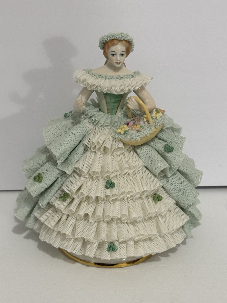 Gorgeous Green Irish Dresden Lace 