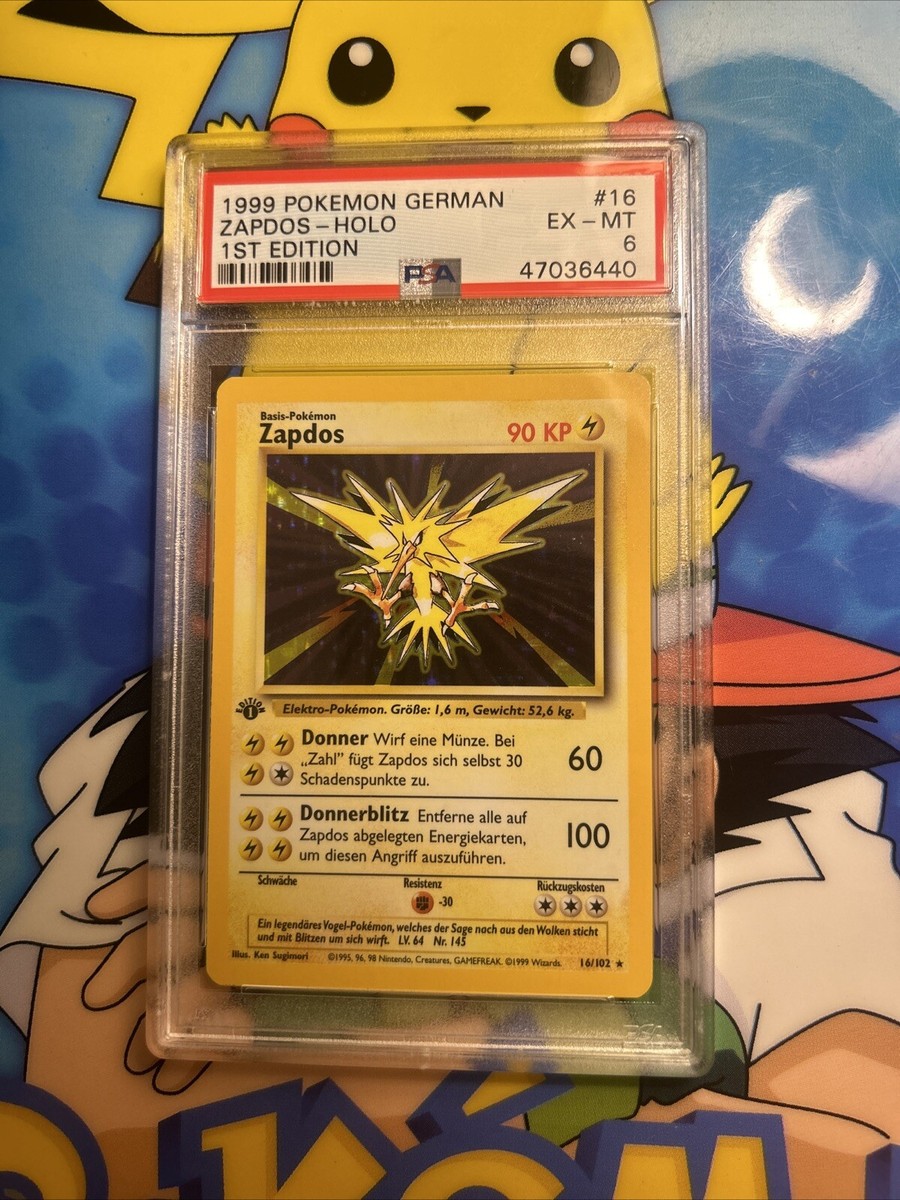 PSA 6 1st Edition Holo Zapdos 1999 Pokemon German | eBay