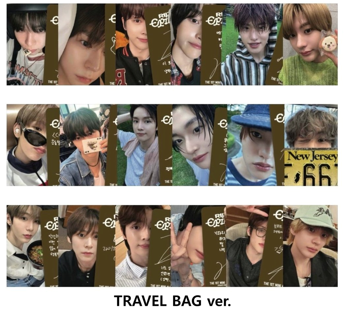 RIIZE RIIZING EPILOGUE ALBUM OFFICIAL PHOTOCARD PC TRAVEL BAG ver