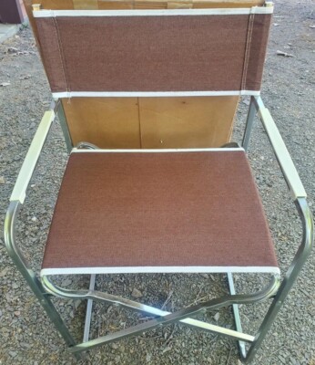 Pair of Matching Lerolin Vintage Folding Chairs In Boxes Outdoor