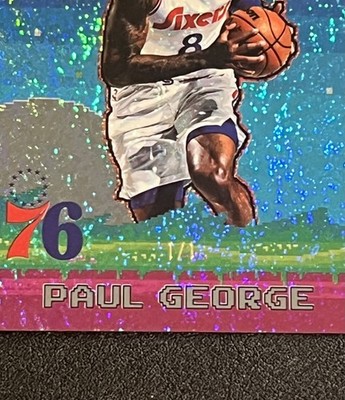 2025-26 Topps Flagship NBA Paul George 8-Bit Ballers Glitter Foil