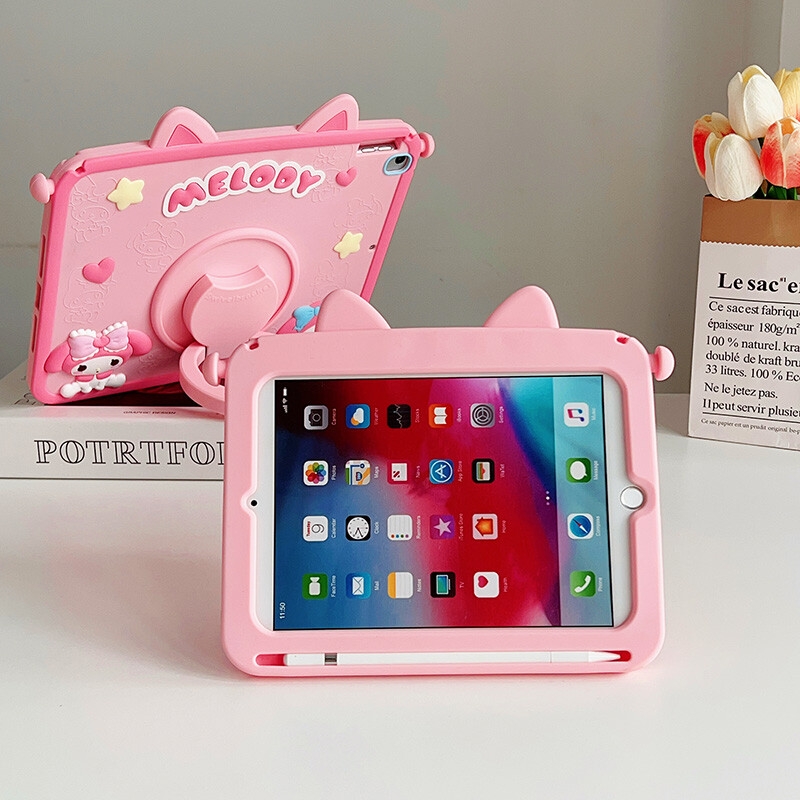 For Apple iPad mini123 My Melody Silica Gel Soft 360°Rotating