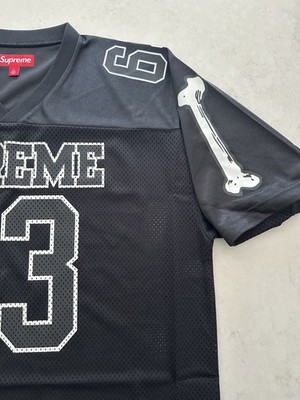 Size Large - FW25 Supreme Bones Football Jersey Graphic Logo Black