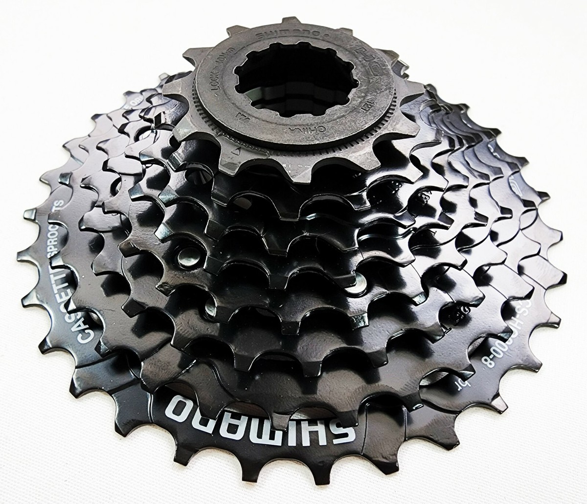 Shimano 8sp CS-HG200-8 HyperGlide HG Cassette Black 12T-32T | eBay