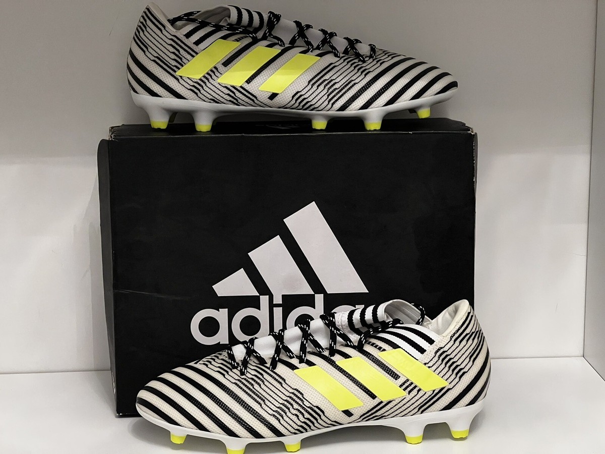 Size 8 - ADIDAS Nemeziz Messi 17.3 FG White Black Solar BNIB | eBay