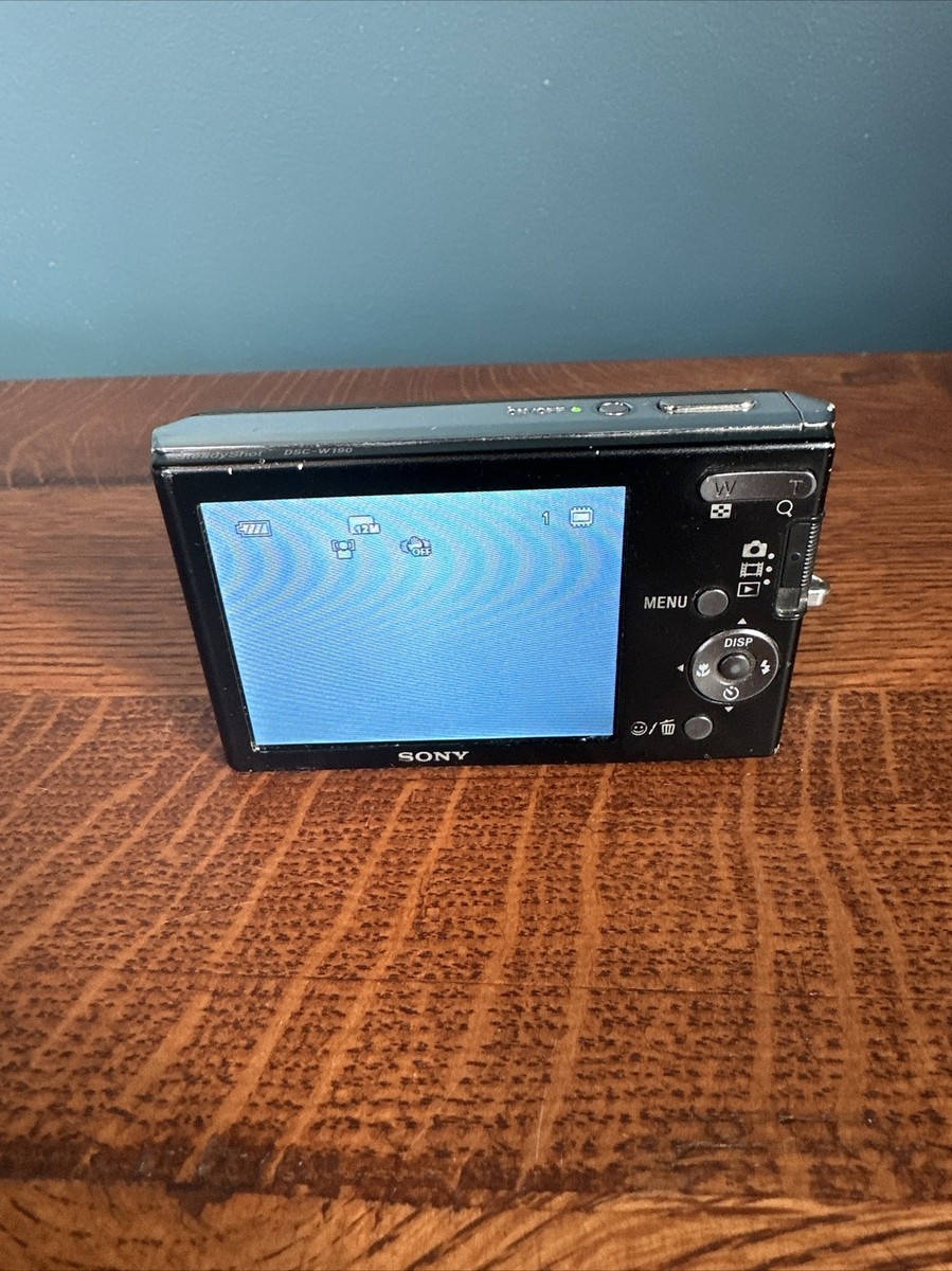 Sony Cyber-shot DSC-W190 Digital Camera & New Battery FOR REPAIR