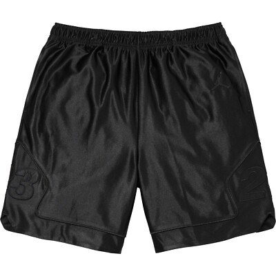 SUPREME®/JORDAN® WARM UP SHORT Black Poly Dazzle Basketball Shorts