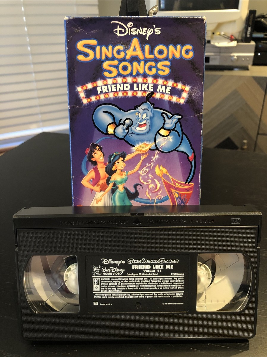 Disneys Sing Along Songs - Aladdin: Friend Like Me (VHS, 1993