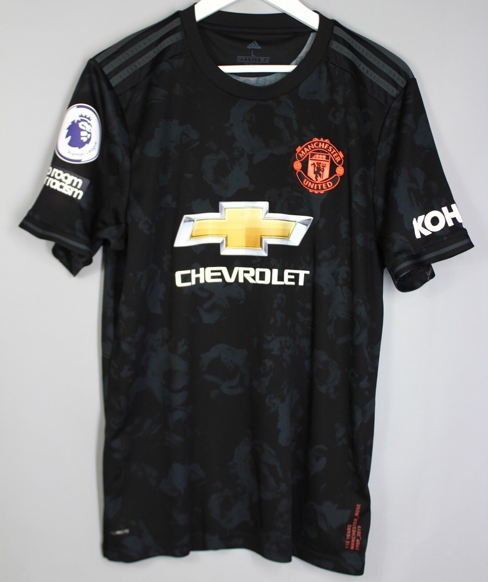 MANCHESTER UNITED 2019/2020 THIRD FOOTBALL SHIRT JERSEY ADIDAS L