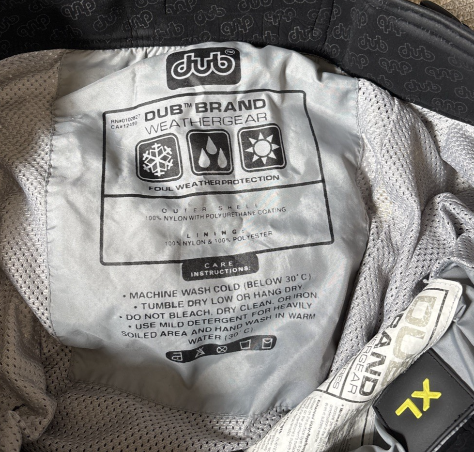 Dub Brand Weather Gear XL Blue Pants Oscillator Series Dubtex