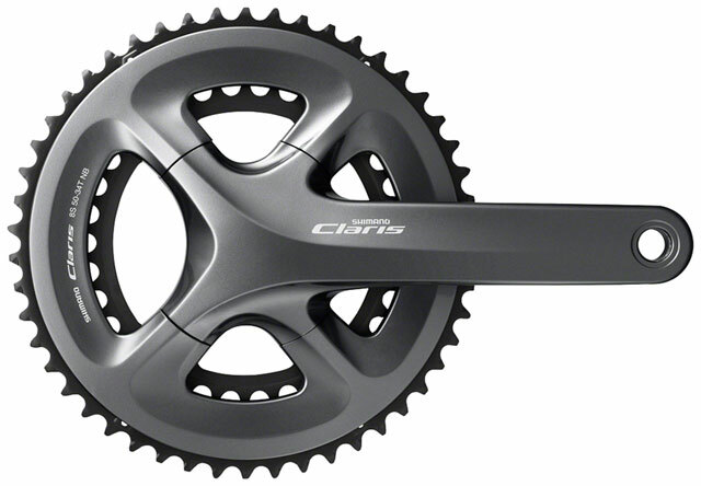 Shimano Claris FC-R2000 Crankset - 165mm, 8-Speed, 50/34t, 110 BCD