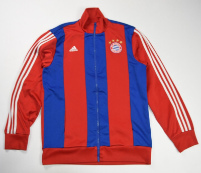 BAYERN MUNCHEN track zip jacket ADIDAS 14/ 15 ANTHEM striped red