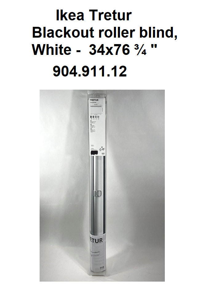 IKEA TRETUR Blackout Roller Blind 34x76 ¾