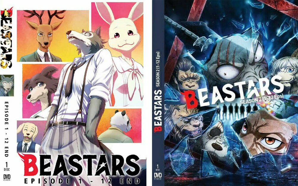 ANIME BEASTARS SEA 1-2 VOL.1-24 END DVD ENGLISH DUBBED REGION ALL