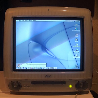 iMac M5521 Blueberry Blue Indigo Apple Macintosh G3 Computer