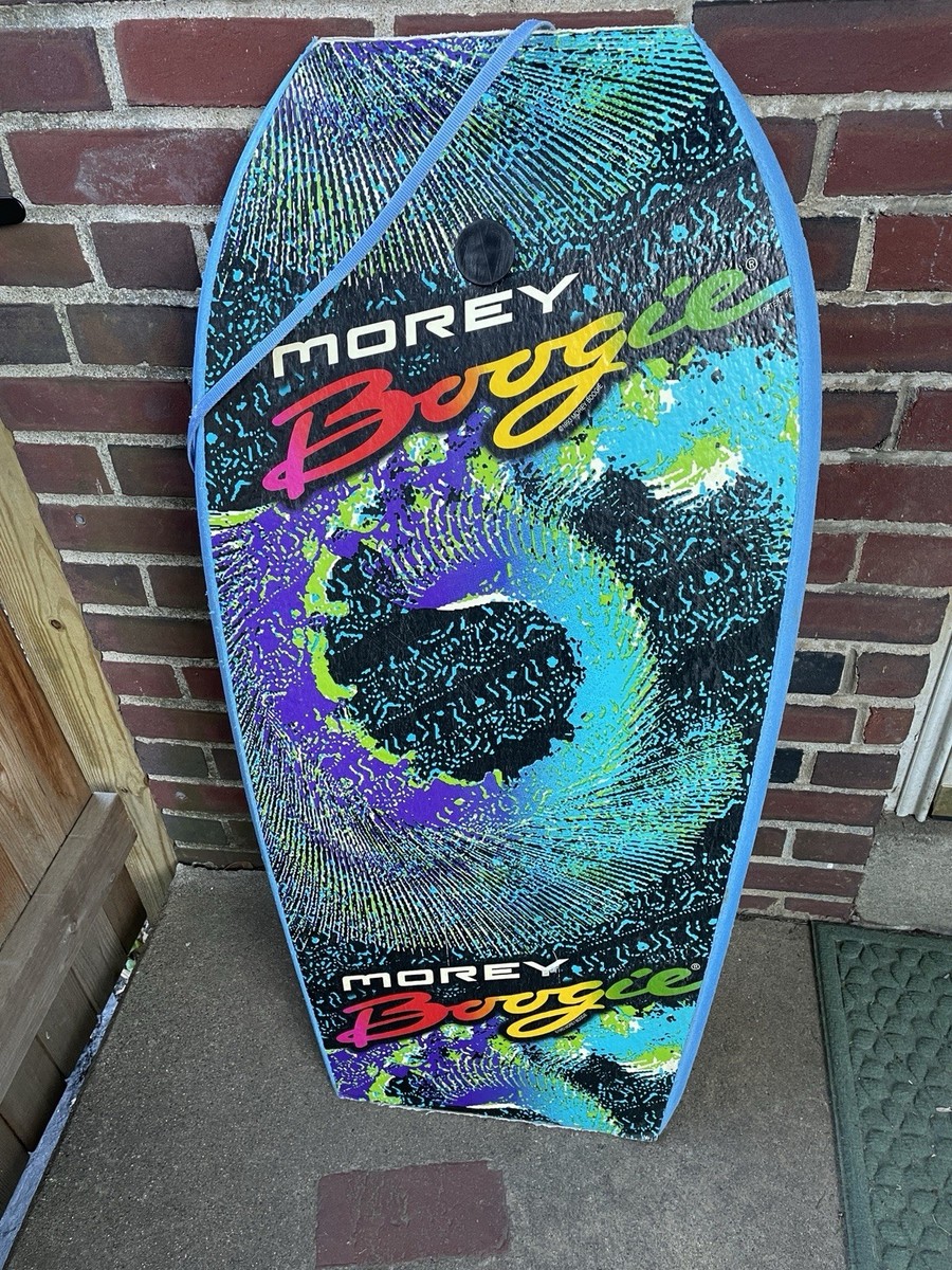 Vintage 1993 MOREY Boogie Bodyboard 42” With Original Leash Blue