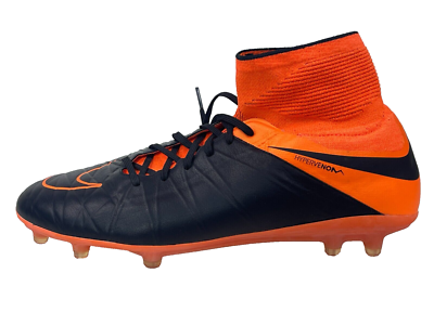 Nike Hypervenom Phantom II FG Leather Soccer Cleats Black Total