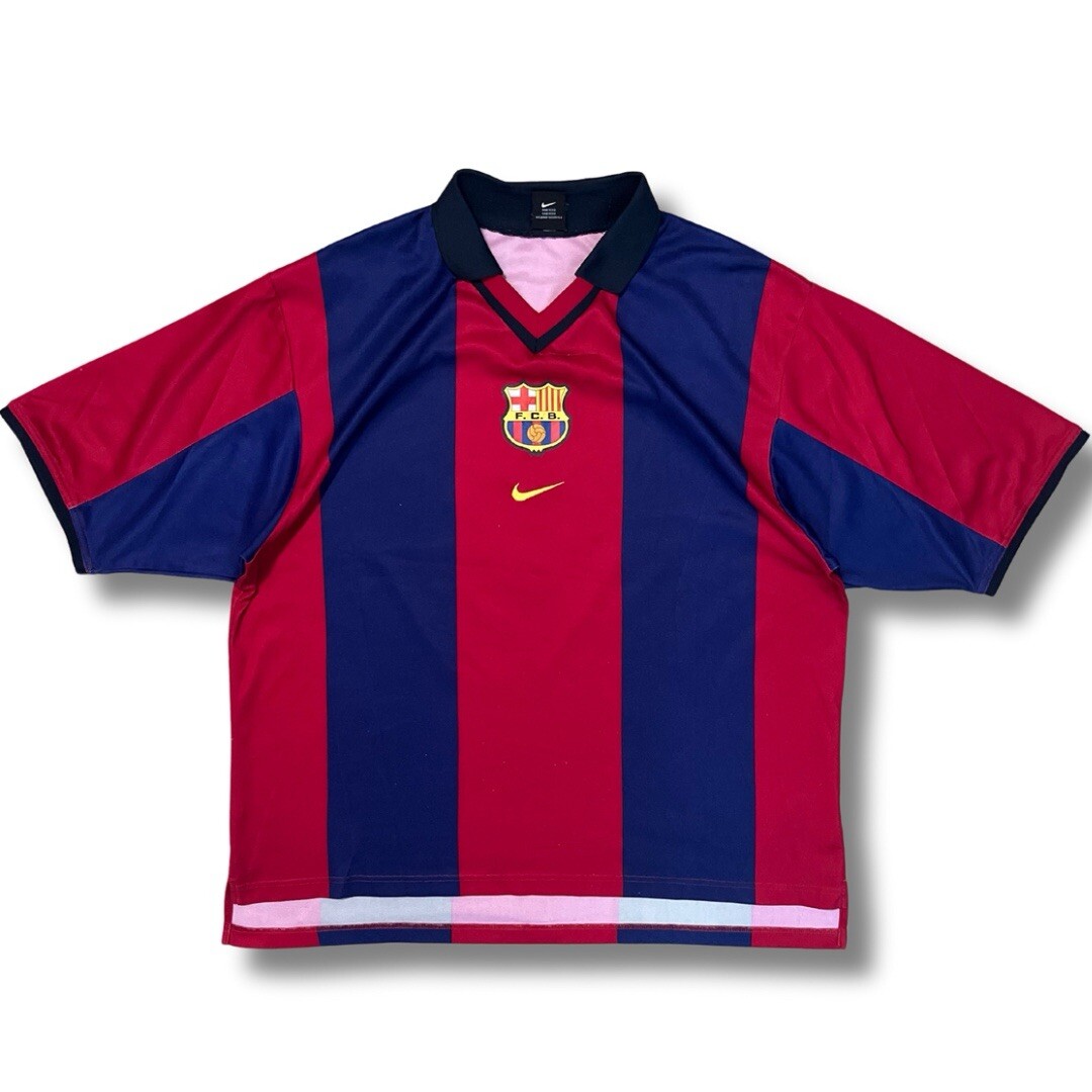 Patrick Kluivert 2000/01 FC Barcelona ORIGINAL Nike Rare Vintage