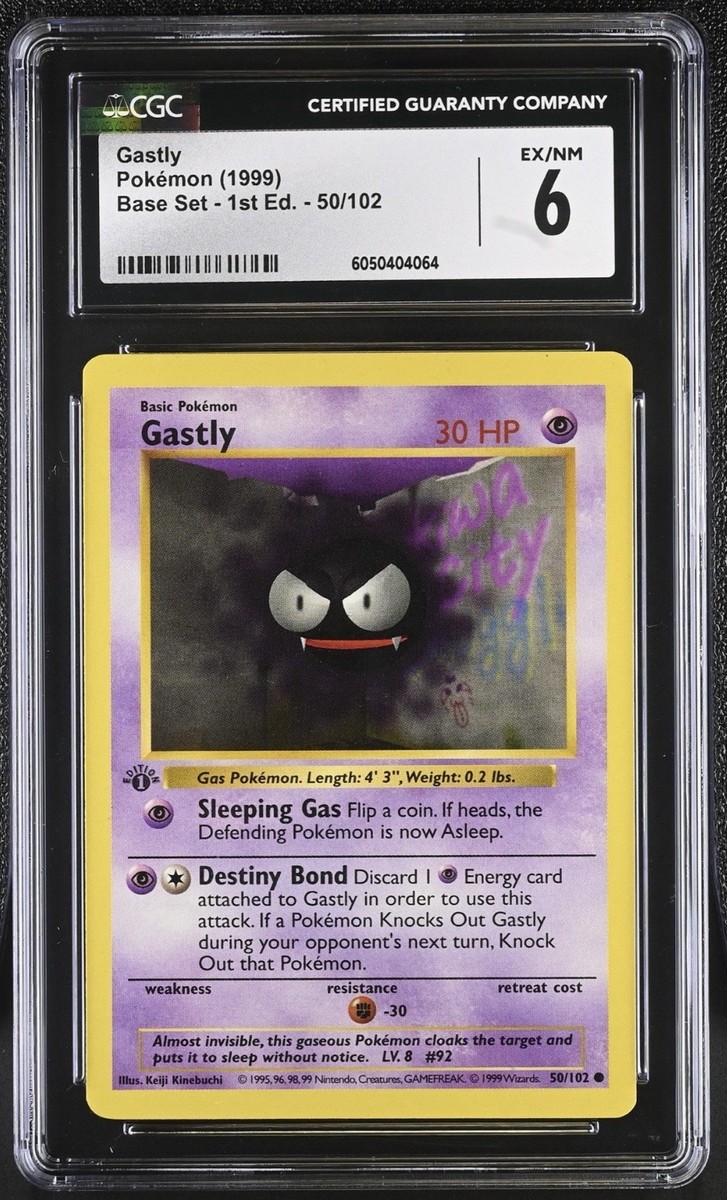 Gastly 050/102 Base Set (Shadowless) Regular for sale online | eBay