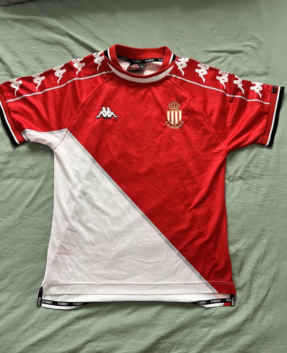 AS Monaco FC Kappa Retro Football Shirt Home 1999/2000 | eBay