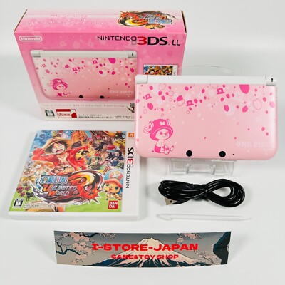 Nintendo 3DS LL XL Console One Piece Chopper Pink model Region