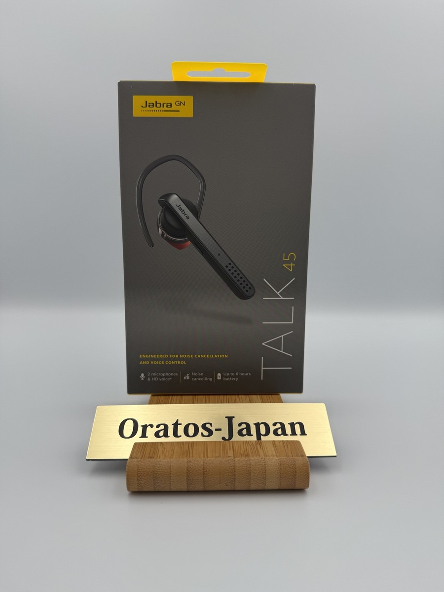 Jabra Talk 45 Mono Bluetooth Headset Silver Wireless Hands-Free