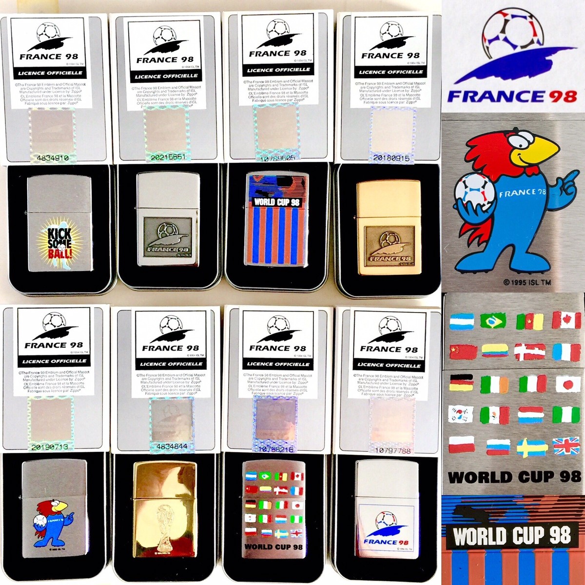 Rare Boxed Official Holographic “France 98” Football World Cup