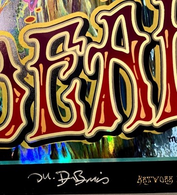 Grateful Dead Poster Mike DuBois Fare Thee Well Foil Hologram Art