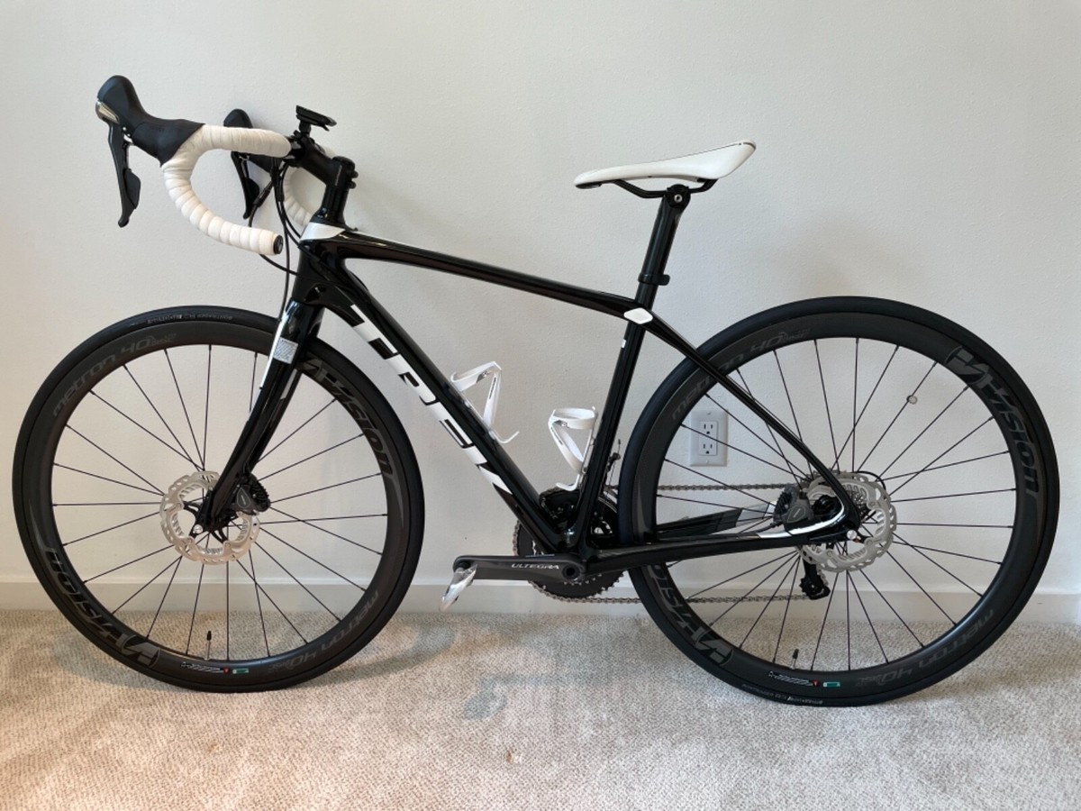 2017 Mint Condition Black & White Size 50 Trek Domane Sl6 Disc | eBay