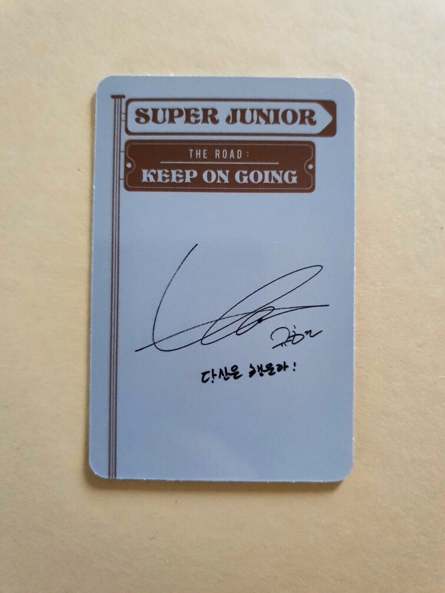 Super Junior Vol.1 The Road : Keep on Going Official Photocard