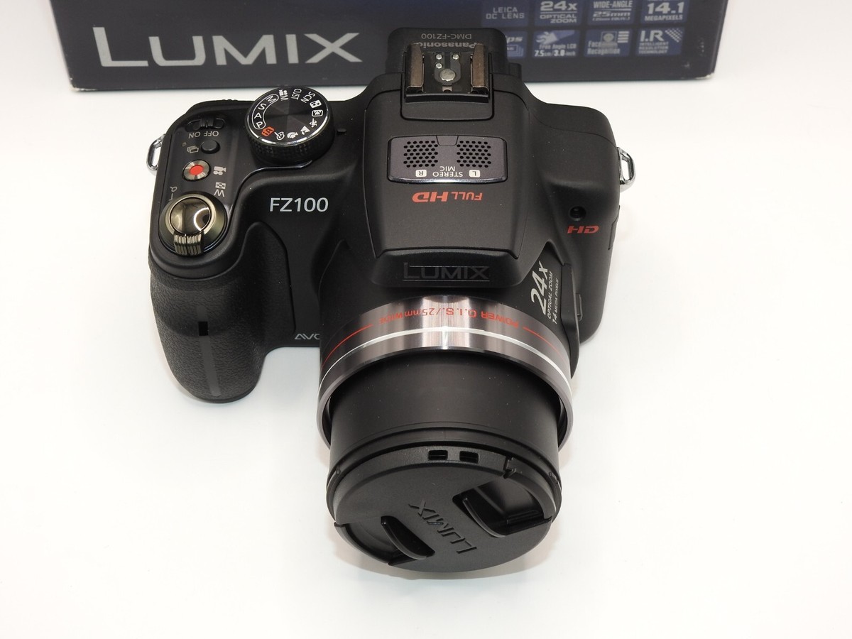 Panasonic LUMIX FZ100 14.1MP Digital Camera - Black for sale