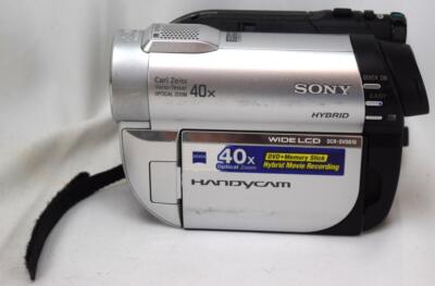 Sony Hybrid 40x Zeiss Optical Zoom Wide LCD Handycam Untested For