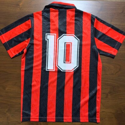 Kappa AC Milan 1988/89 Home Shirt No.10 Football Jersey Made in