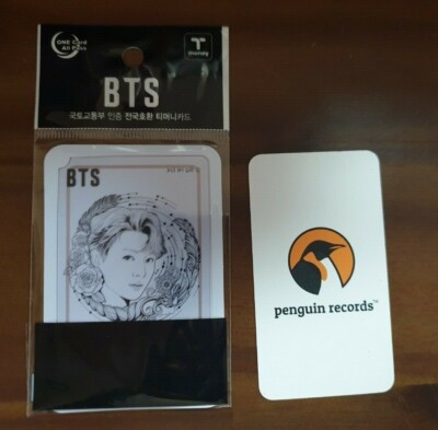 BTS - CU ILLUSTRATION TRANSPARENCY T-MONEY CARD JUNGKOOK V