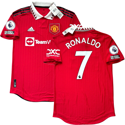 2022/23 Manchester United Authentic Home Jersey #7 Ronaldo Small