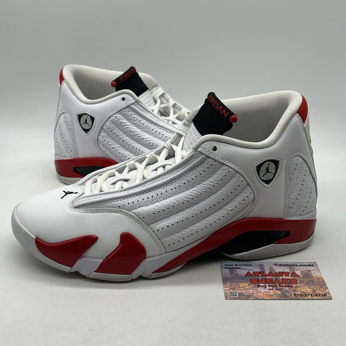 Size 10 - Air Jordan 14 Retro 2019 Candy Cane White Red Leather