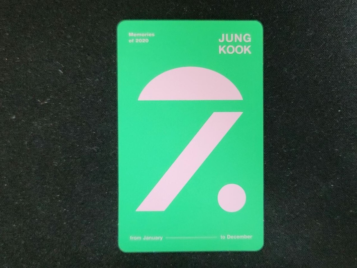 BTS BANGTAN JUNGKOOK JK MEMORIES OF 2020 DVD Limited Official