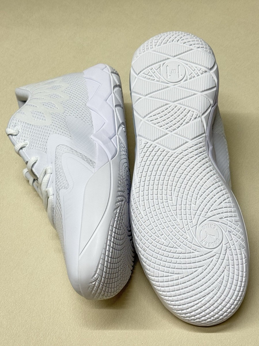 Puma MB.01 Lo Melo Lamello Ball Basketball Shoes White Silver