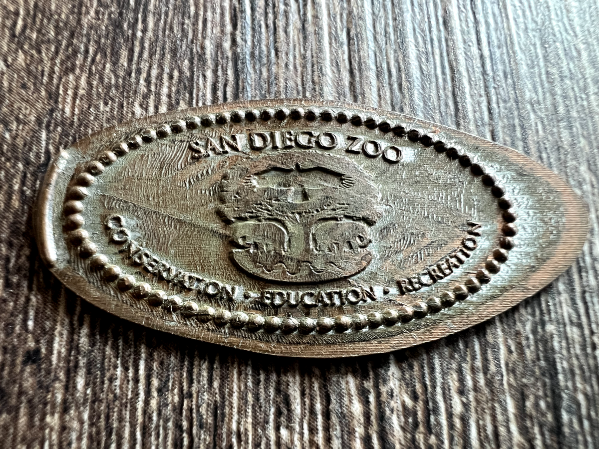 Pressed Penny Elongated - San Diego Zoo - Conservation Education