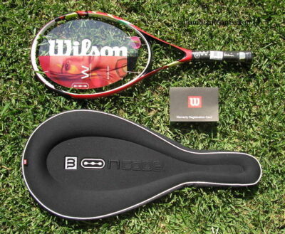 New Wilson Ncode W4 NW4 Red Fury racket n code case 1/4, 3/8, 1/2