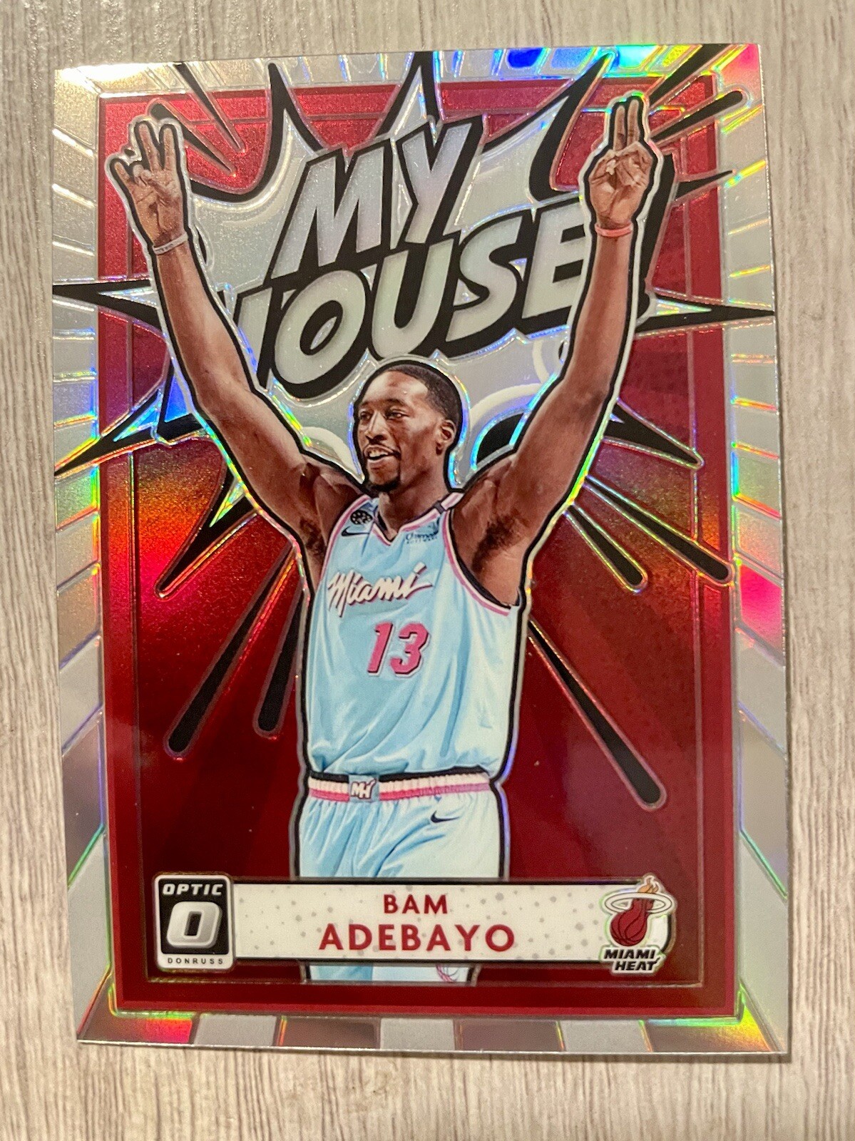Bam Adebayo 2020 Optic #16 My House! - Holo Price Guide - Sports